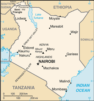 Map of Kenya